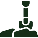 Microscope icon silhouette